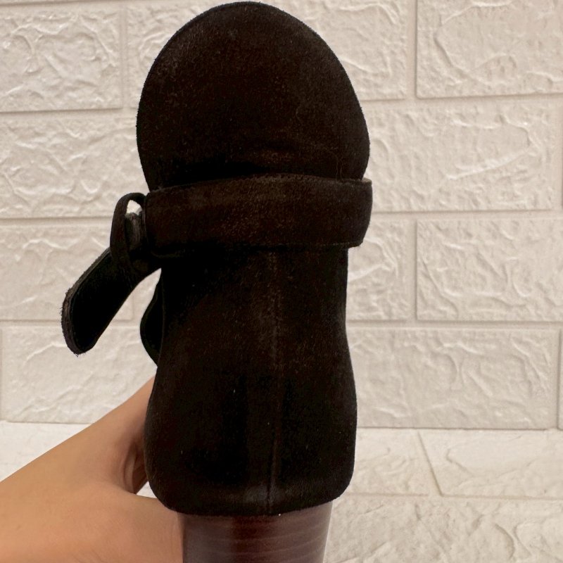 Celine 黑色粗根短靴-19