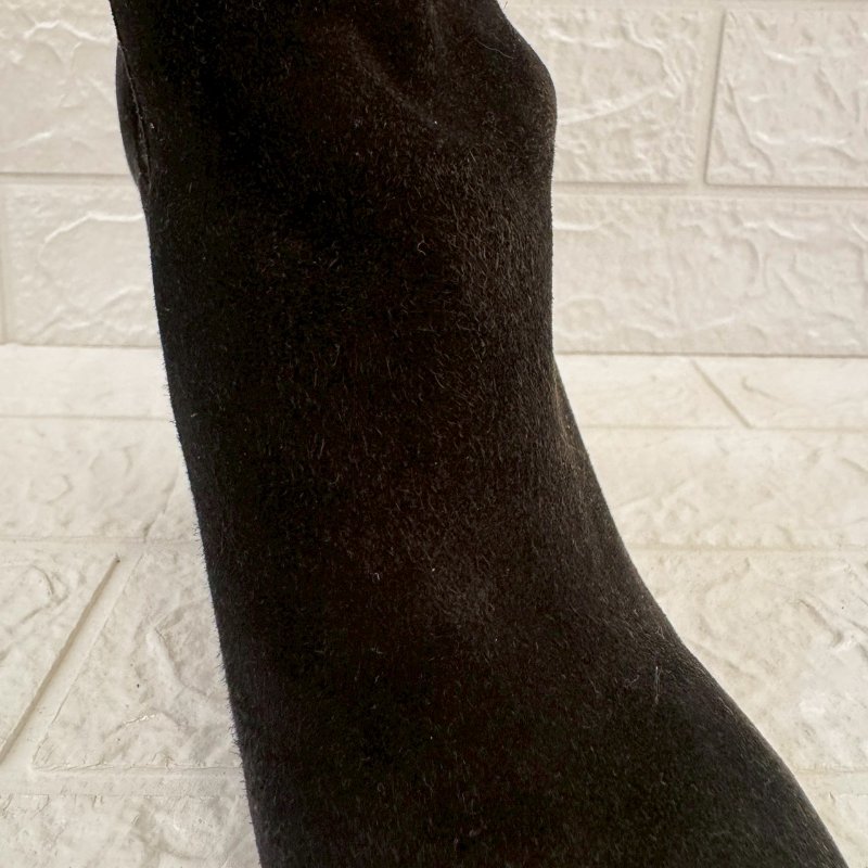 Celine 黑色粗根短靴-22