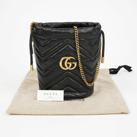 GUCCI GG Marmont Bucket Mini 單肩斜背包 575163