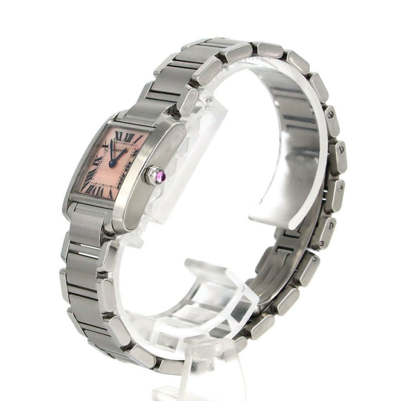 卡地亞 Tank Française SM W51028Q3 不鏽鋼石英錶-1