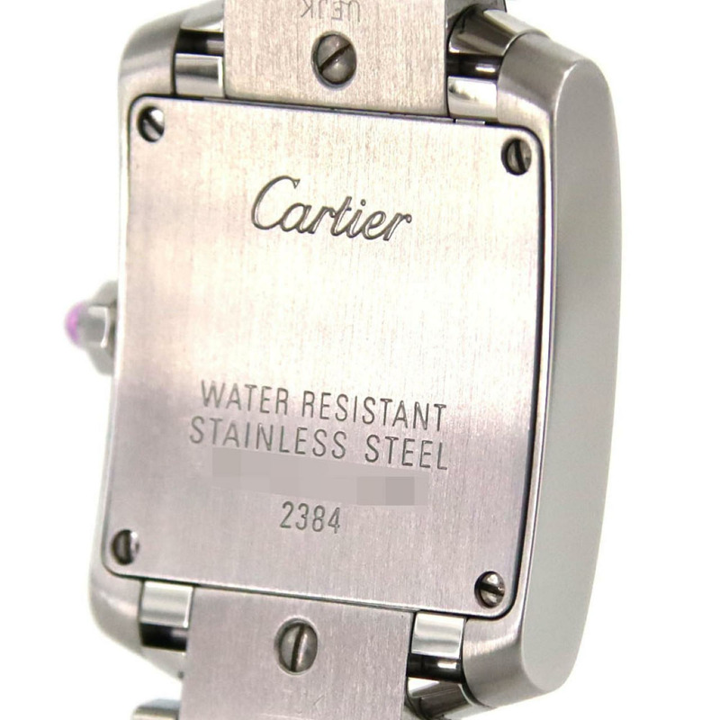 卡地亞 Tank Française SM W51028Q3 不鏽鋼石英錶-6