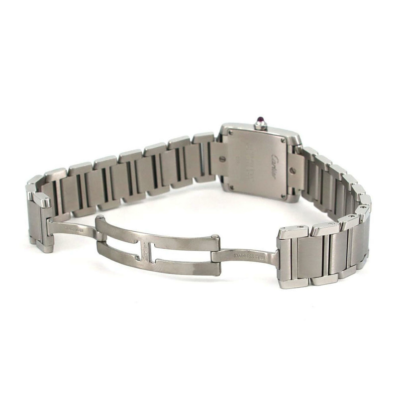 卡地亞 Tank Française SM W51028Q3 不鏽鋼石英錶-7