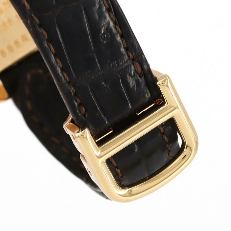 卡地亞 Tank Américaine SM 黃金十字 D WB707231 石英錶-4