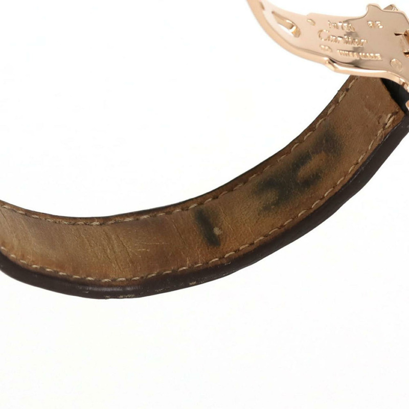 卡地亞 Tank Américaine SM 黃金十字 D WB707231 石英錶-5