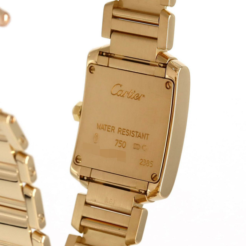 卡地亞 Tank Française SM YG D WE1001R8 石英錶-5