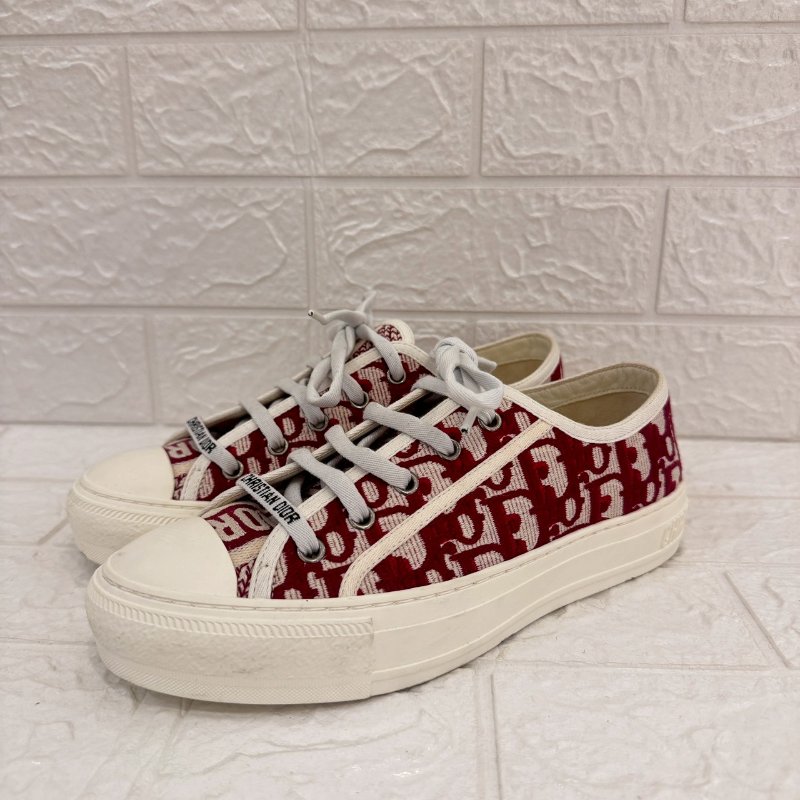 Dior Walk'n'Dior 紅緹花帆布鞋-0