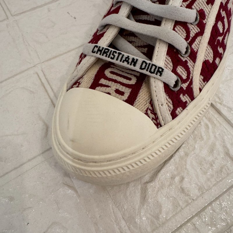 Dior Walk'n'Dior 紅緹花帆布鞋-2