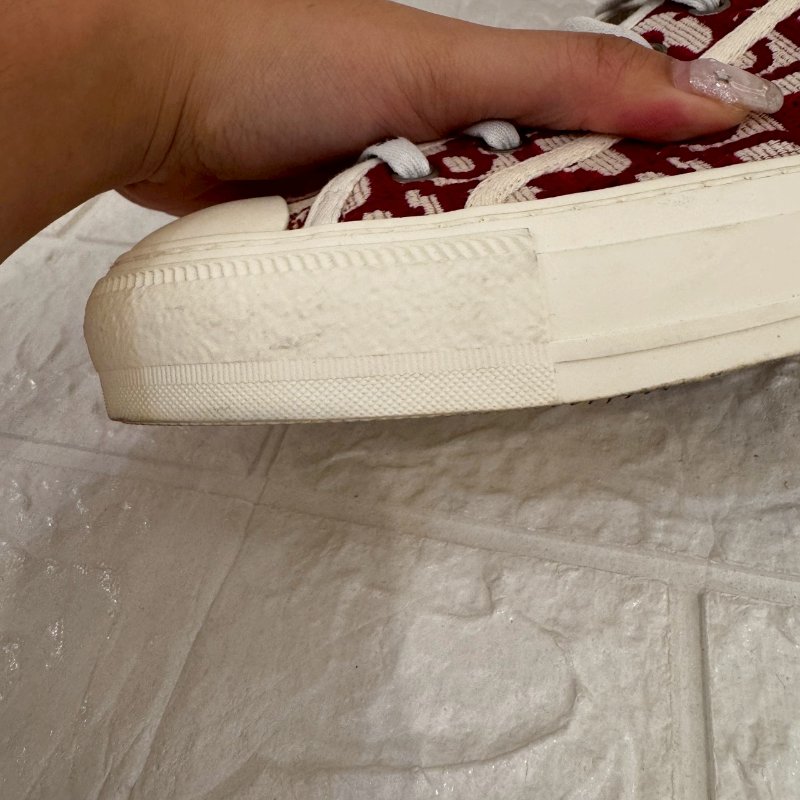 Dior Walk'n'Dior 紅緹花帆布鞋-4