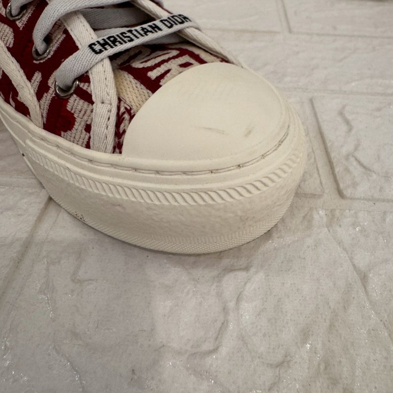 Dior Walk'n'Dior 紅緹花帆布鞋-7