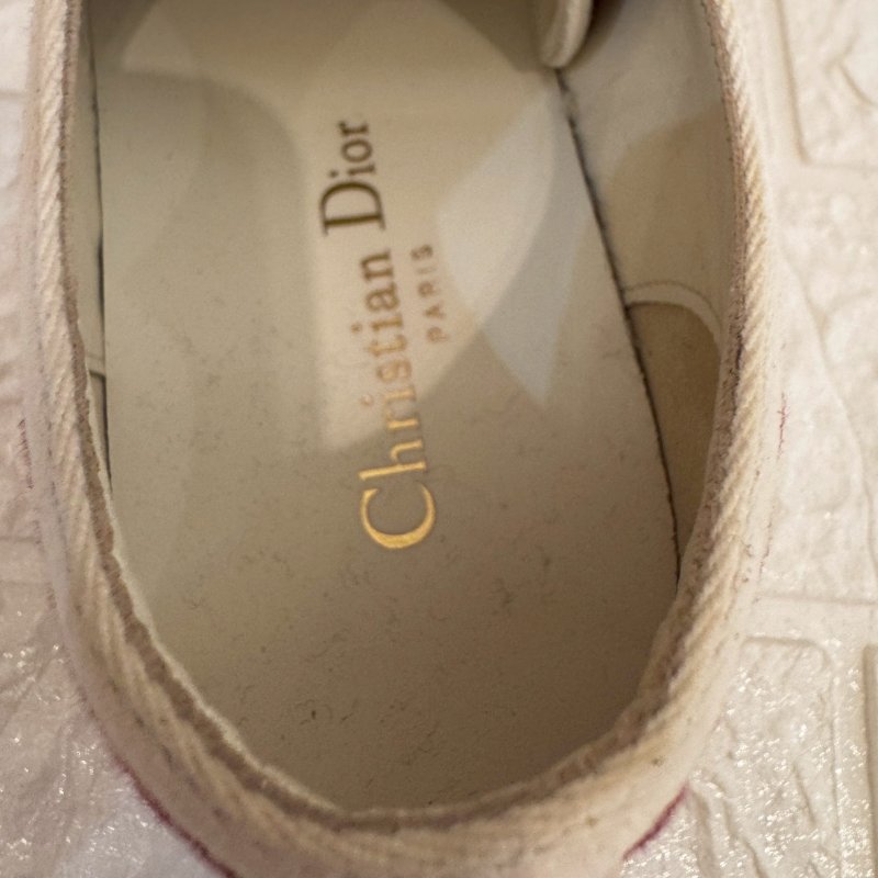 Dior Walk'n'Dior 紅緹花帆布鞋-8