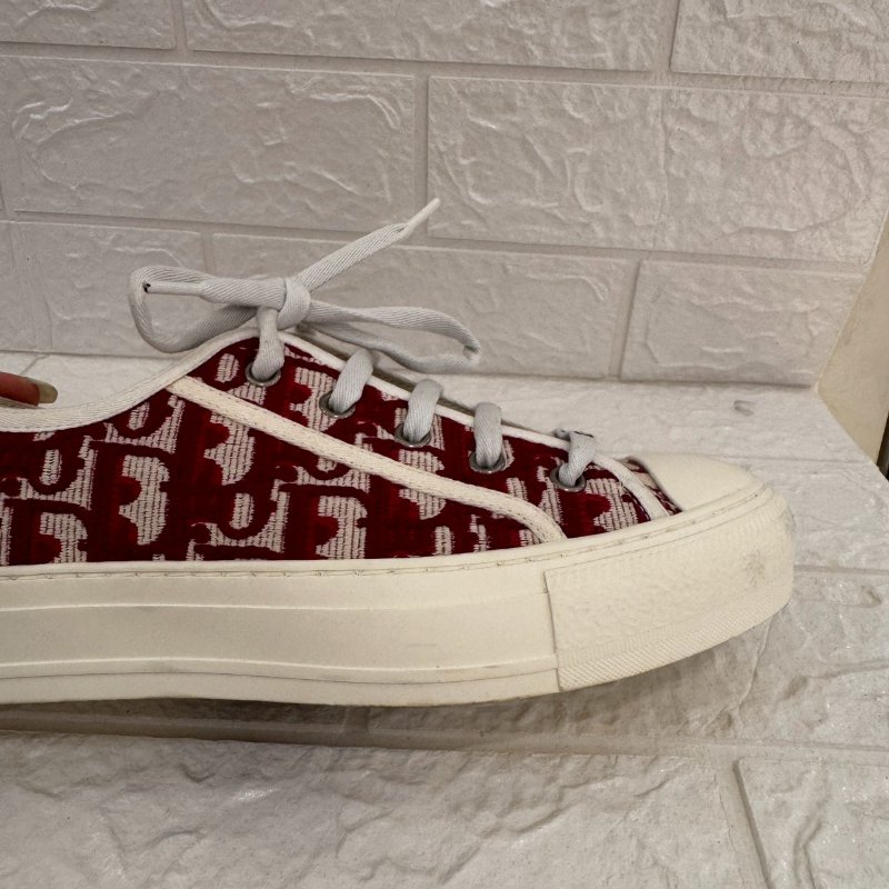 Dior Walk'n'Dior 紅緹花帆布鞋-9