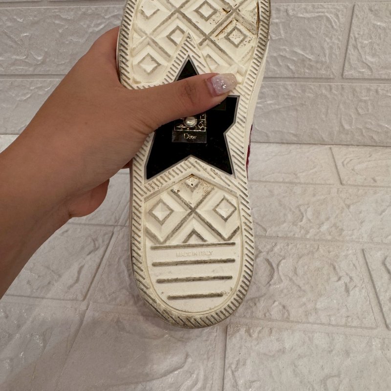 Dior Walk'n'Dior 紅緹花帆布鞋-14