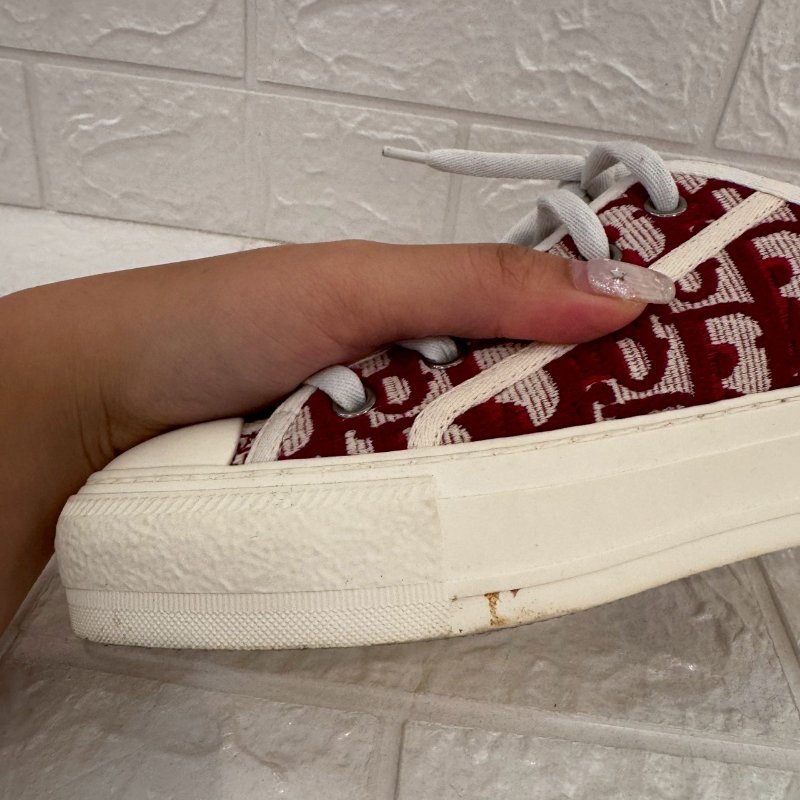 Dior Walk'n'Dior 紅緹花帆布鞋-18