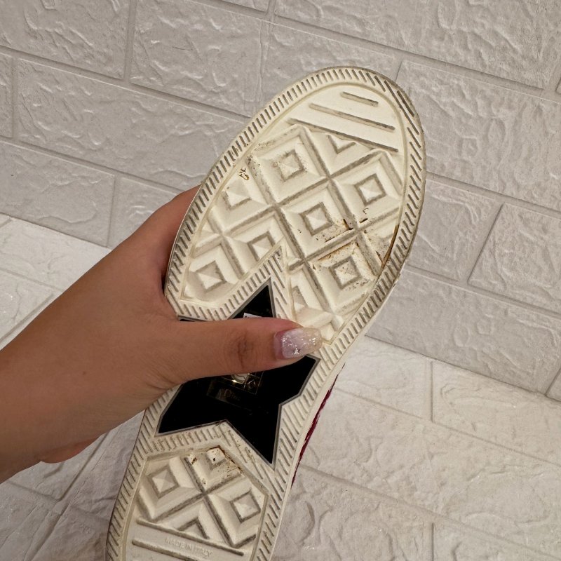 Dior Walk'n'Dior 紅緹花帆布鞋-19