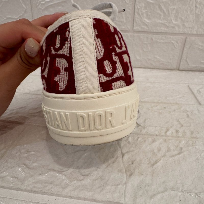 Dior Walk'n'Dior 紅緹花帆布鞋-21