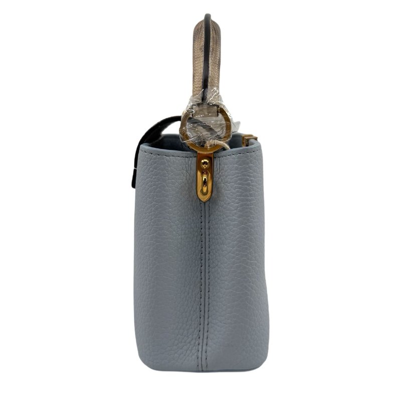 【3127】路易威登 LV Capucines 藍色 手提/斜挎包 牛皮 小號 金扣-2