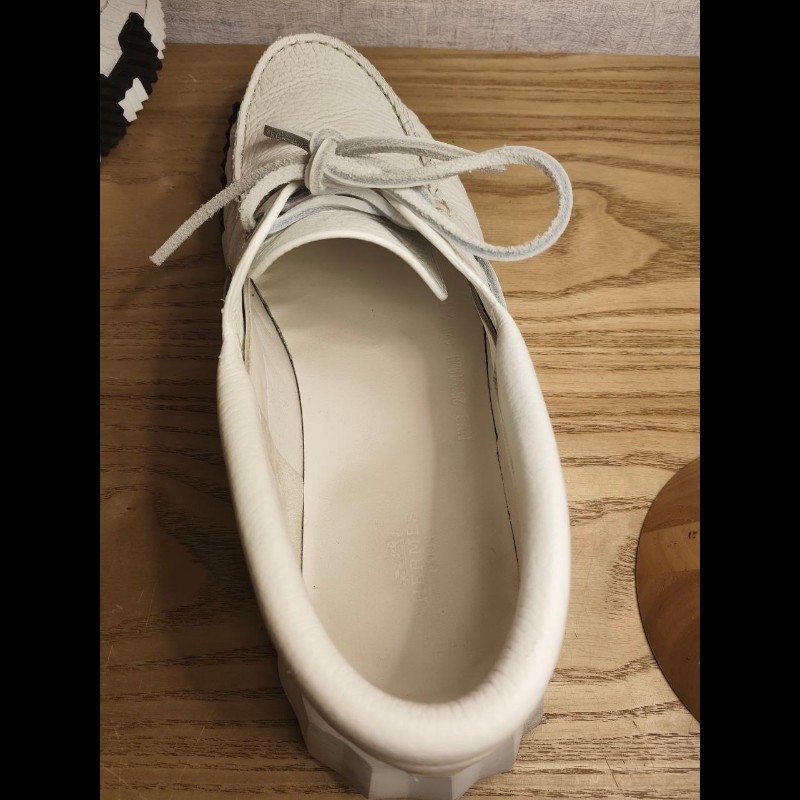 HERMES 全新全皮休閒鞋 42.5 號 僅穿過2-3次 比專櫃便宜。-9