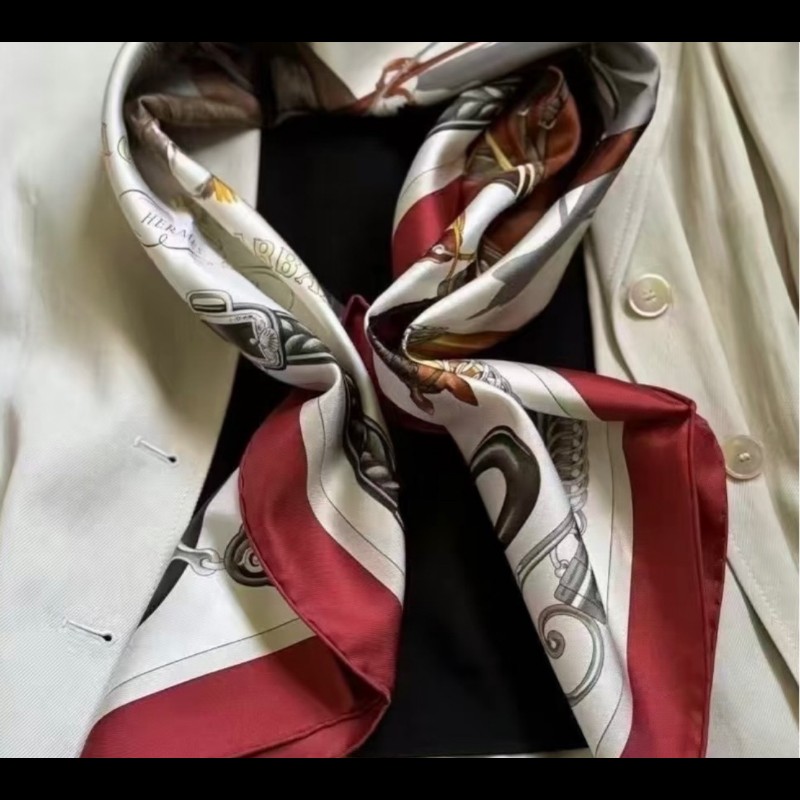 HERMES 愛馬仕 新款弩士牽引馬具 90*90 全新離櫃品 2025年新款-5