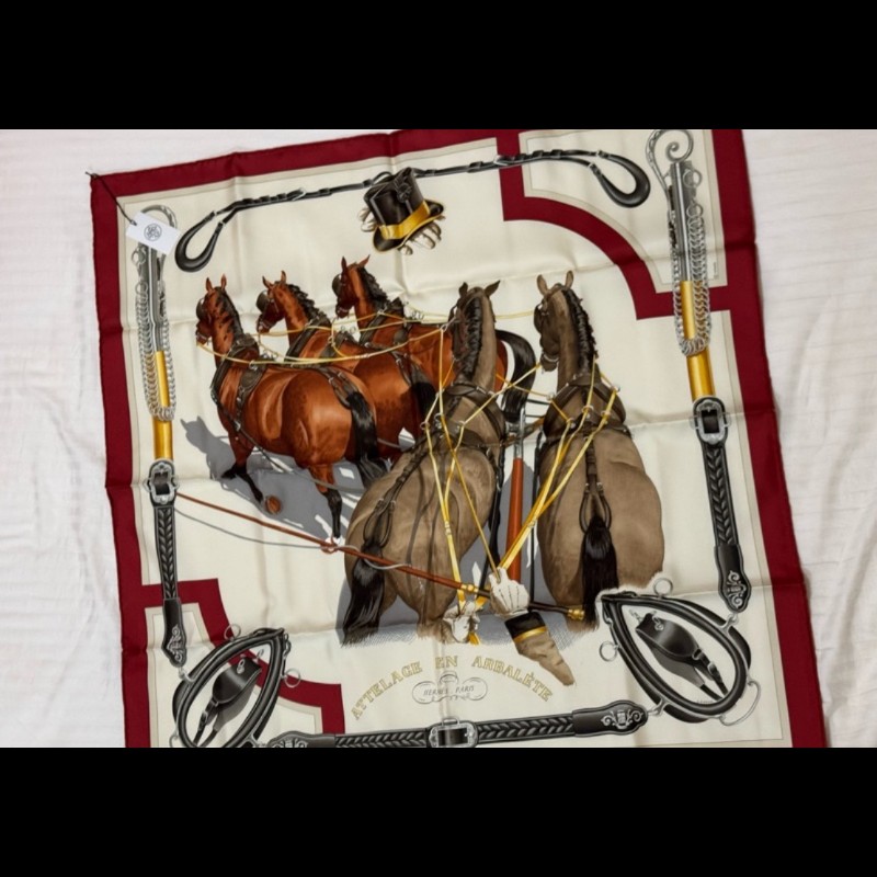 HERMES 愛馬仕 新款弩士牽引馬具 90*90 全新離櫃品 2025年新款-17