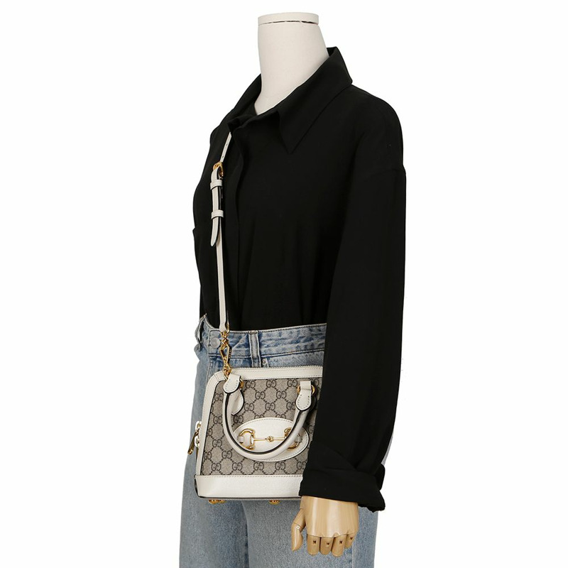 GUCCI Horsebit 1955 迷你手提單肩包 640716-14