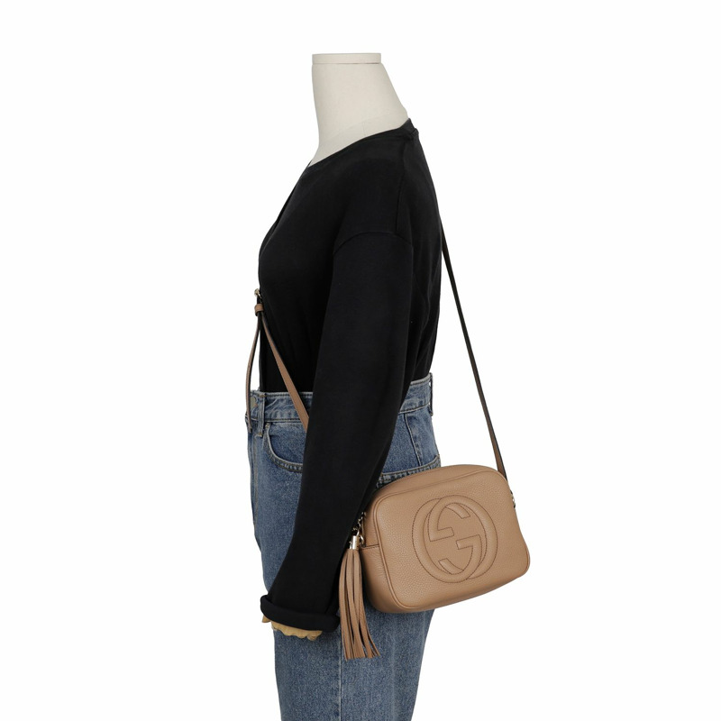 GUCCI Soho Disco 流蘇單肩斜背包 308364-10
