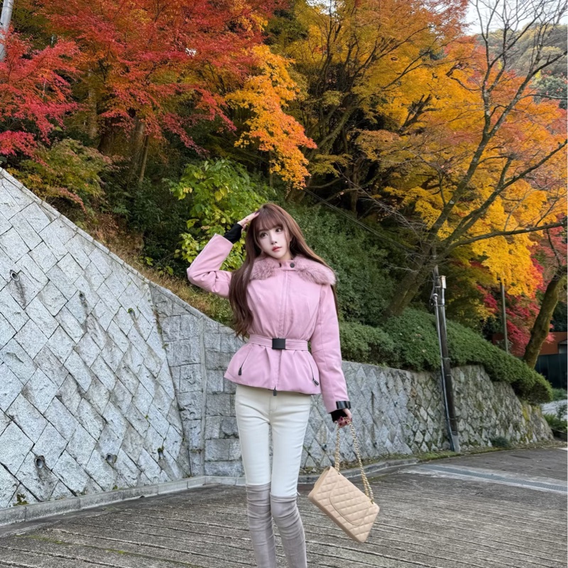 Moncler Grenoble Bauges 粉色羽絨滑雪外套-4