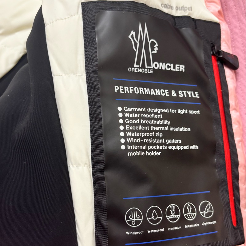Moncler Grenoble Bauges 粉色羽絨滑雪外套-13