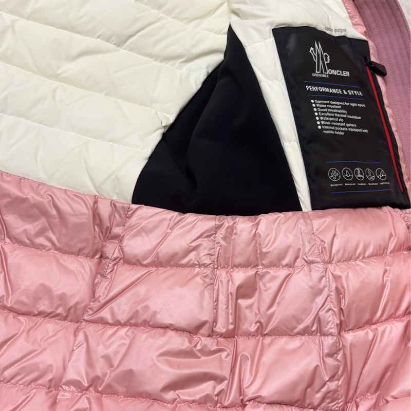 Moncler Grenoble Bauges 粉色羽絨滑雪外套-14