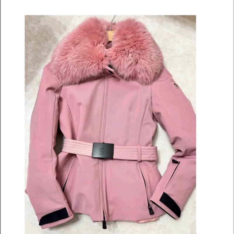 🎄聖誕降價Moncler Grenoble Bauges 粉色羽絨滑雪外套-0