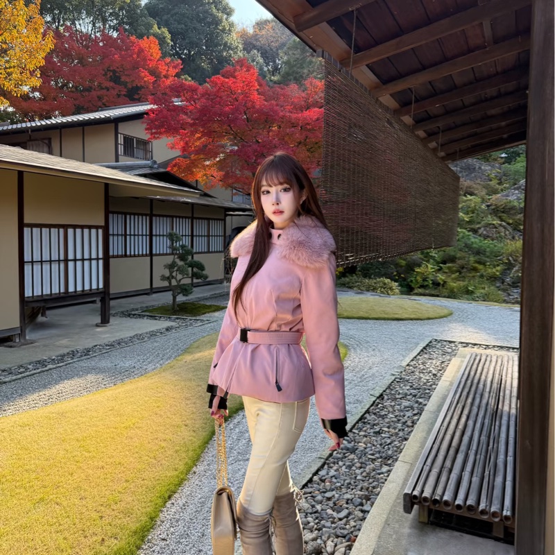 🎄聖誕降價Moncler Grenoble Bauges 粉色羽絨滑雪外套-2