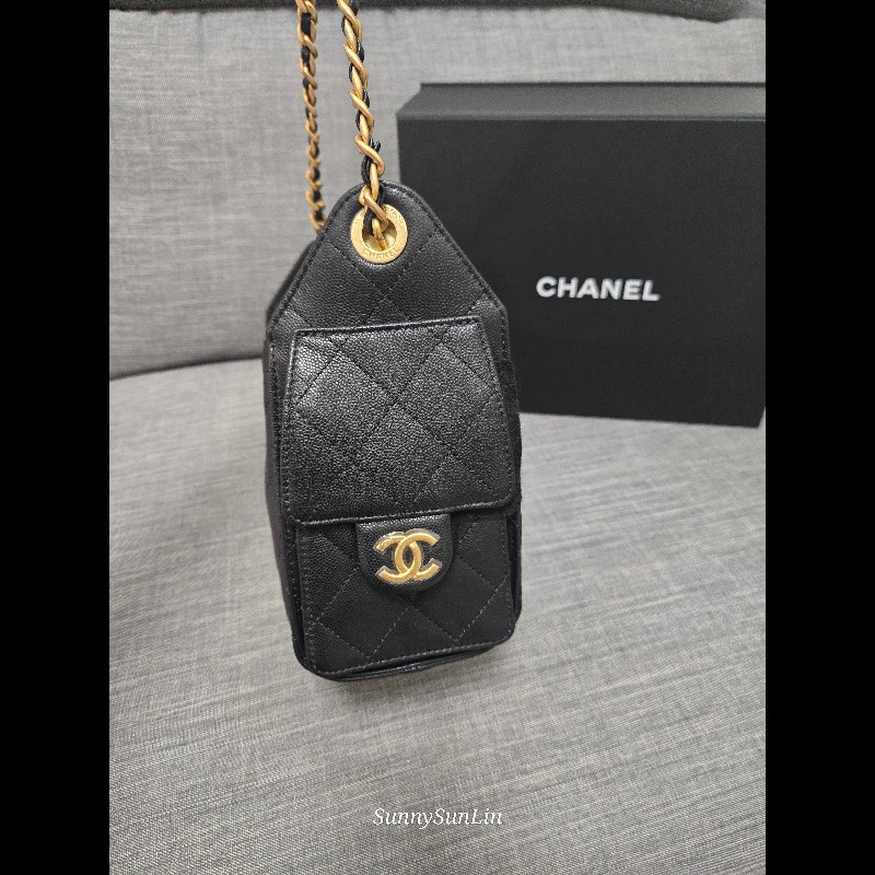 香奈兒 Chanel 25 bag hobo 荔枝牛皮金釦 肩背包 Jennie同款 🈶正本購證-5
