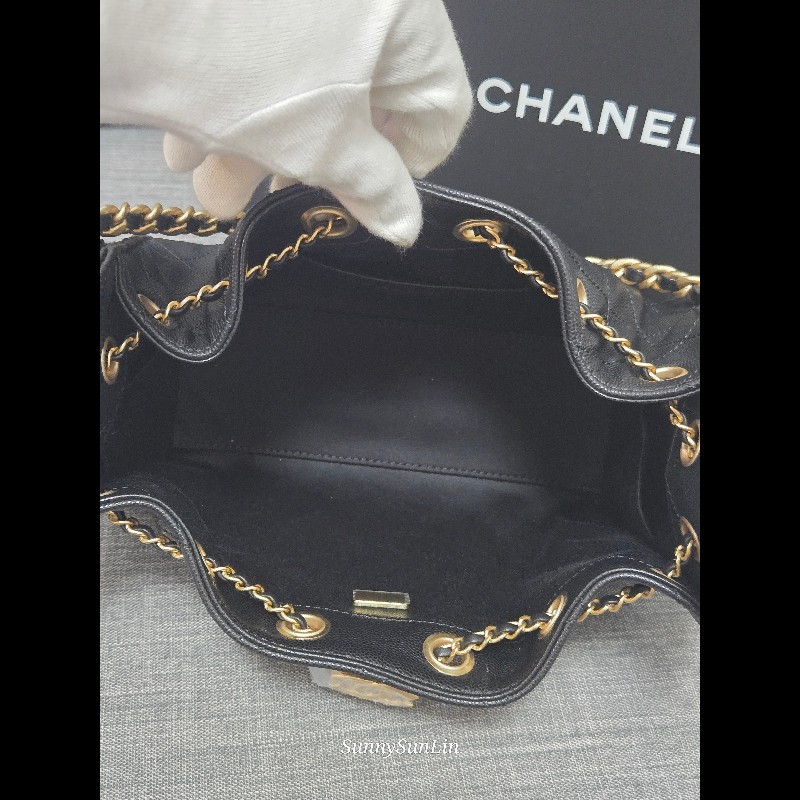 香奈兒 Chanel 25 bag hobo 荔枝牛皮金釦 肩背包 Jennie同款 🈶正本購證-18