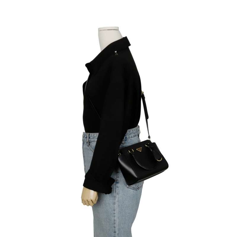 PRADA 三角形Logo迷你手提單肩包 1BA380-10