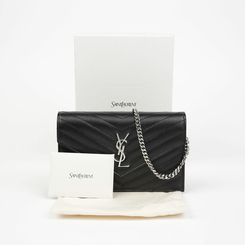 【包稅】SAINT LAURENT 信封式 WOC 肩斜背包 742920-0