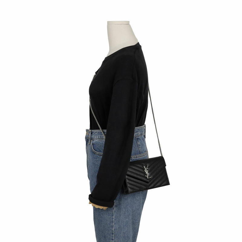 【包稅】SAINT LAURENT 信封式 WOC 肩斜背包 742920-9