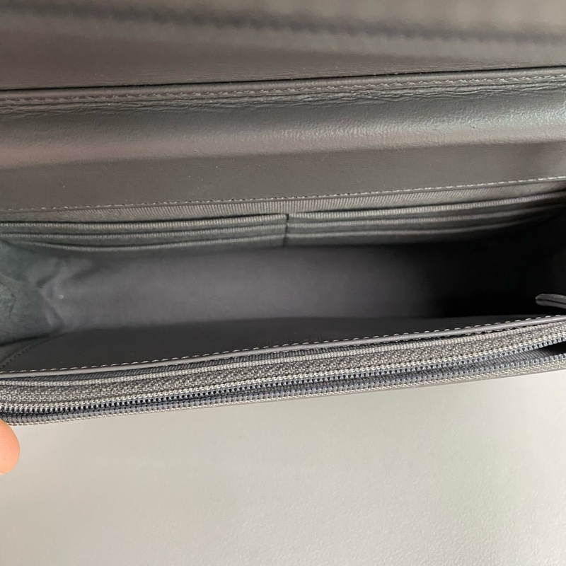 ✨Chanel 深灰金扣 Leboy woc 晶片款🩶-8