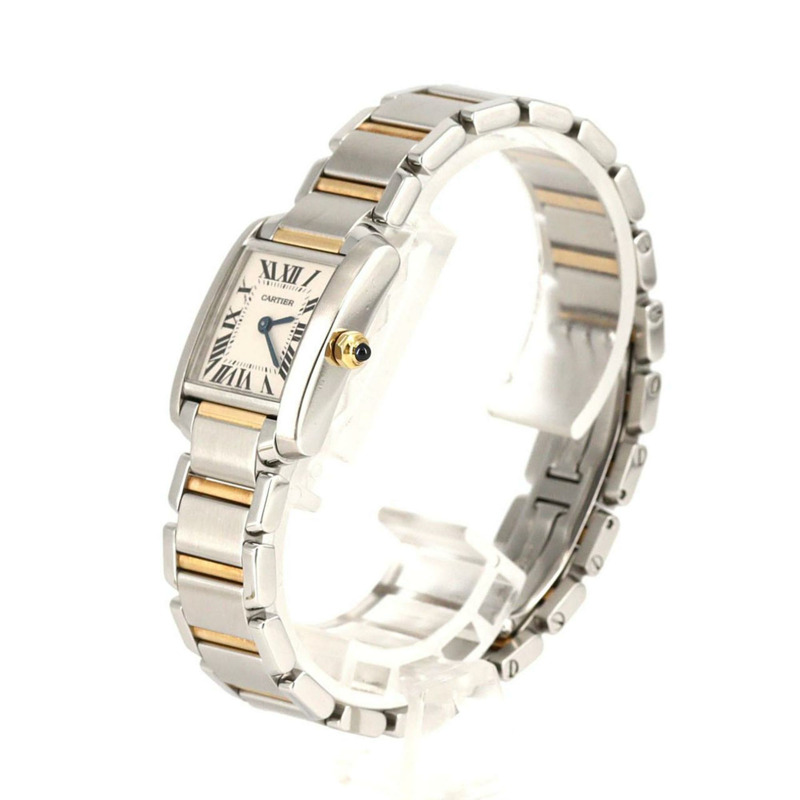 卡地亞 Tank Française SM 雙色腕錶 W51007Q4 SSxYG 石英機芯-1