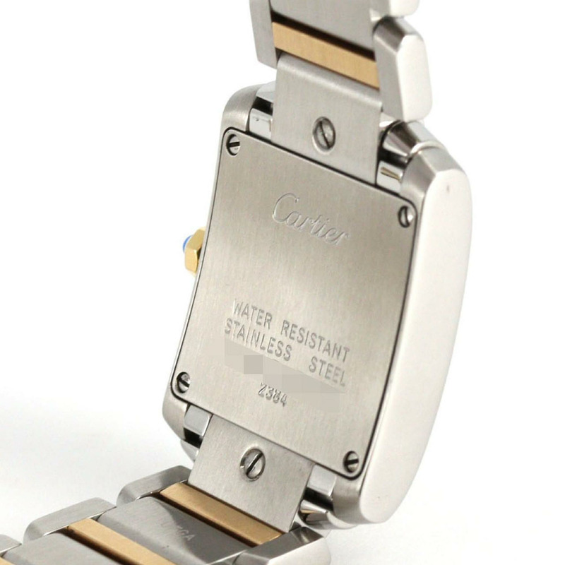 卡地亞 Tank Française SM 雙色腕錶 W51007Q4 SSxYG 石英機芯-4