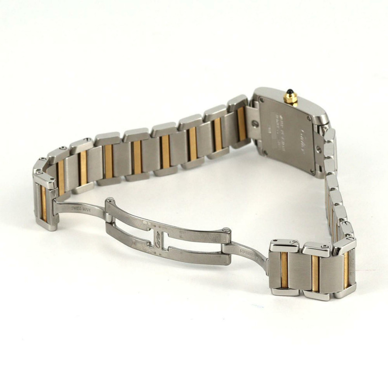 卡地亞 Tank Française SM 雙色腕錶 W51007Q4 SSxYG 石英機芯-5