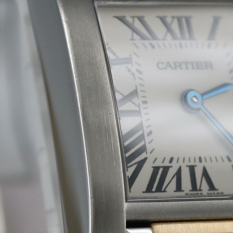 卡地亞 Tank Française SM 雙色腕錶 W51007Q4 SSxYG 石英機芯-9