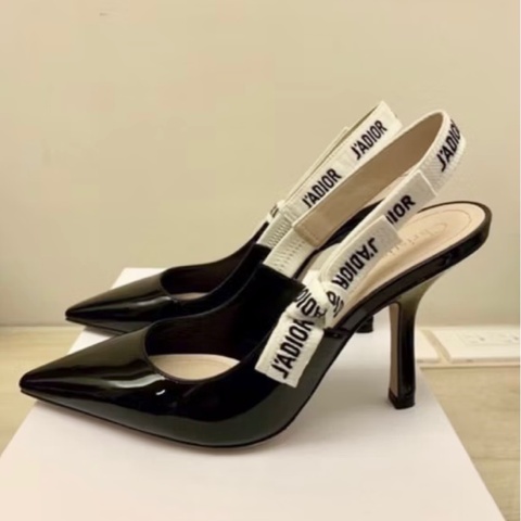 DIOR J'ADIOR 經典款漆皮蝴蝶結高跟鞋