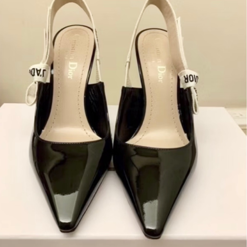DIOR J'ADIOR 經典款漆皮蝴蝶結高跟鞋-2