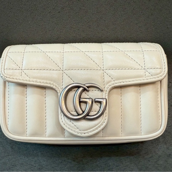 二手正品 Gucci Marmont Mini 翻蓋鏈包 包色-5