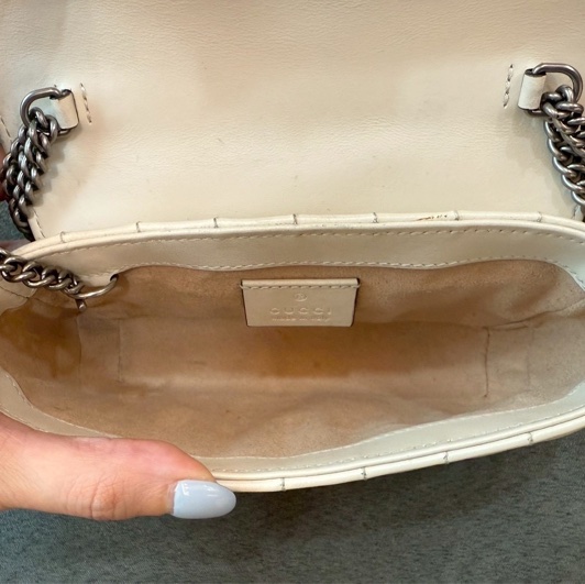 二手正品 Gucci Marmont Mini 翻蓋鏈包 包色-8
