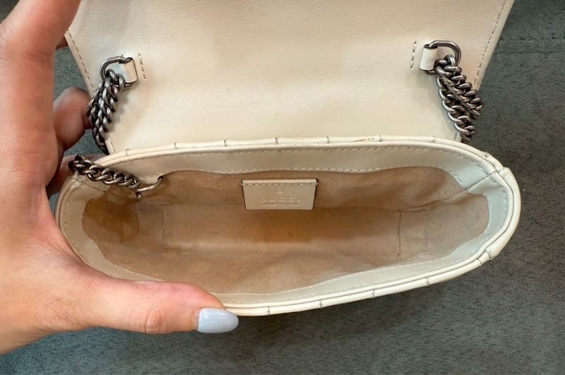 二手正品 Gucci Marmont Mini 翻蓋鏈包 包色-16