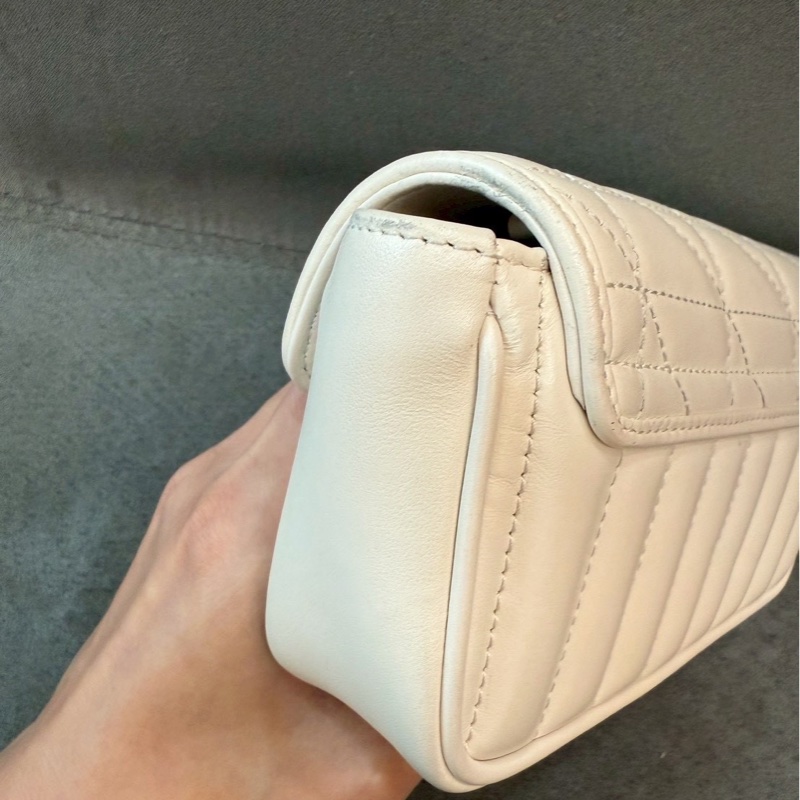 二手正品 Gucci Marmont Mini 翻蓋鏈包 包色-21