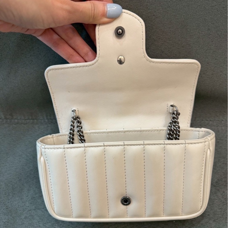 二手正品 Gucci Marmont Mini 翻蓋鏈包 包色-25