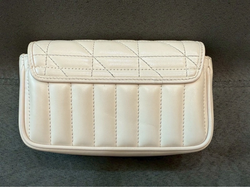 二手正品 Gucci marmont super Mini 16cm 翻蓋鏈包 白色-2