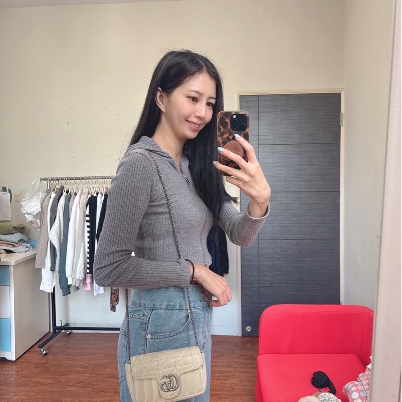 二手正品 Gucci marmont super Mini 16cm 翻蓋鏈包 白色-6