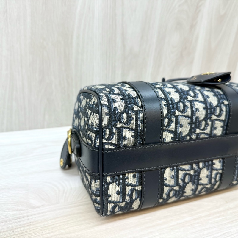 DIOR藍緹花Groove20手提側背波士頓M1364UTZQ-5